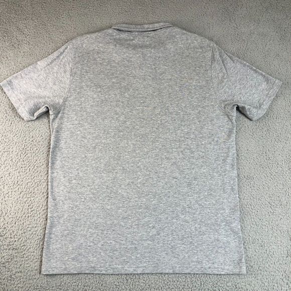 Oakley Shirt Mens Gray Large Polo Preppy Logo Pocket Surf Skater Beach Collared - Picture 5 of 7